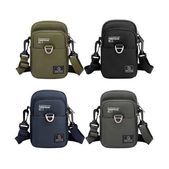 NEW / Men's bag / shoulder-belt-crossbody / BLACK - Picture 15 of 16